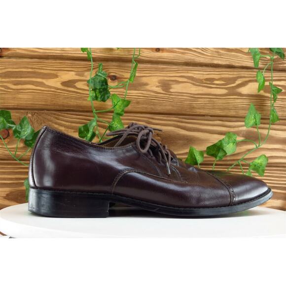 Joseph Abboud Shoes‎ Sz 10 M Brown Derby Oxfords Leather Men - Picture 4 of 9